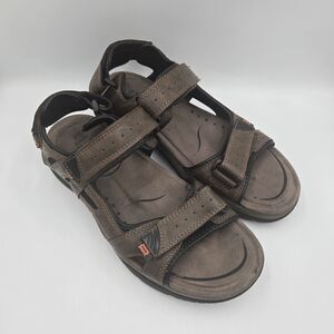 Earth Spirit Men's Brown Brett Active Sandals Gelron Cushioning size 12 Hiking